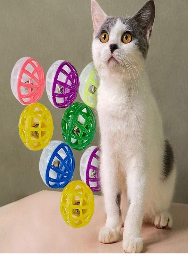 KittuPet كرة ألعاب للقطط من KittuPet مع جرس، مصنوعة من البلاستيك الشبكي، كرات رنانة، لعبة مطاردة وقفز للقطط الصغيرة، عبوة من 6 كرات - Image 3